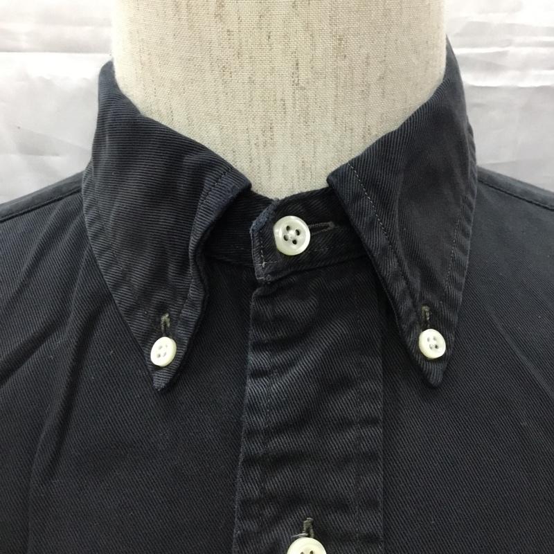 ラルフローレン RALPHLAUREN シャツ、ブラウス 長袖 長袖シャツ カラーシャツ 長袖カットソー M ロゴ、文字 黒 / ブラック /  メンズ USED 古着 中古 10115767