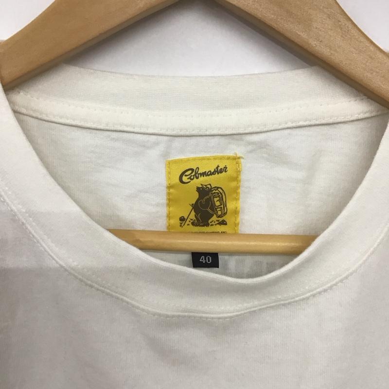 コブマスター COBMASTER Tシャツ 長袖 長袖カットソー プリントカットソー クルーネック 40 プリント 白 / ホワイト /  メンズ USED 古着 中古 10142886