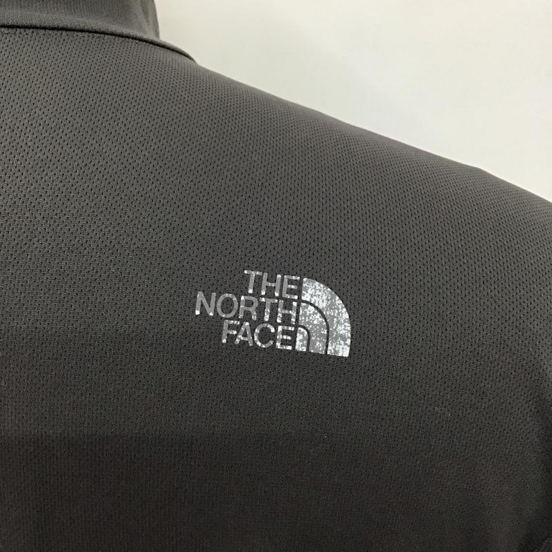 ザノースフェイス THE NORTH FACE カットソー 長袖 NT11204 ULTRAWICK ZIPUP ハーフジップ L ロゴ、文字 黒 / ブラック / X 灰 / グレー /  メンズ USED 古着 中古 10115078