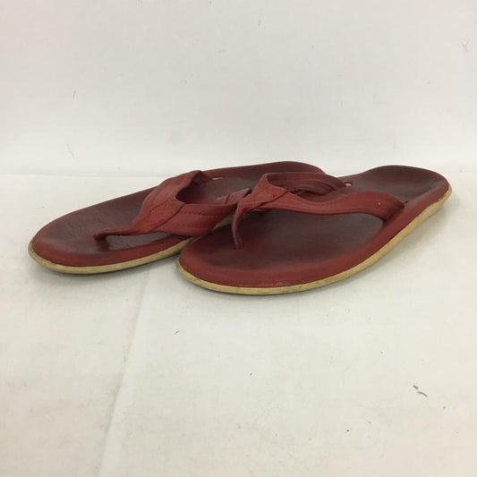 アイランドスリッパ ISLAND SLIPPER サンダル サンダル トングサンダル 無地 赤 / レッド /  メンズ USED 古着 中古 10138037