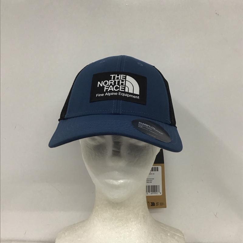 ザノースフェイス THE NORTH FACE 帽子 キャップ NF0A5FXA MUDDER TRUCKER メッシュキャップ タグ付き ロゴ、文字 青 / ブルー /  メンズ USED 古着 中古 10132509