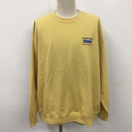 ラディアル RADIALL トレーナー 長袖 RAD-24SS-CUT007 CREWNECKSWEATSHIRTL/S 長袖トレーナー スウェット L ロゴ、文字 マスタード / マスタード /  メンズ USED 古着 中古 10107137