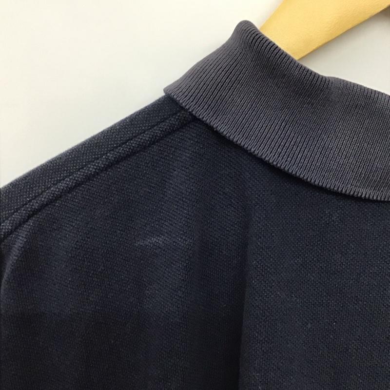 ポロバイラルフローレン Polo by RALPH LAUREN ポロシャツ 半袖 半袖ポロシャツ カラーシャツ 半袖カットソー M ロゴ、文字 紺 / ネイビー /  メンズ USED 古着 中古 10150708