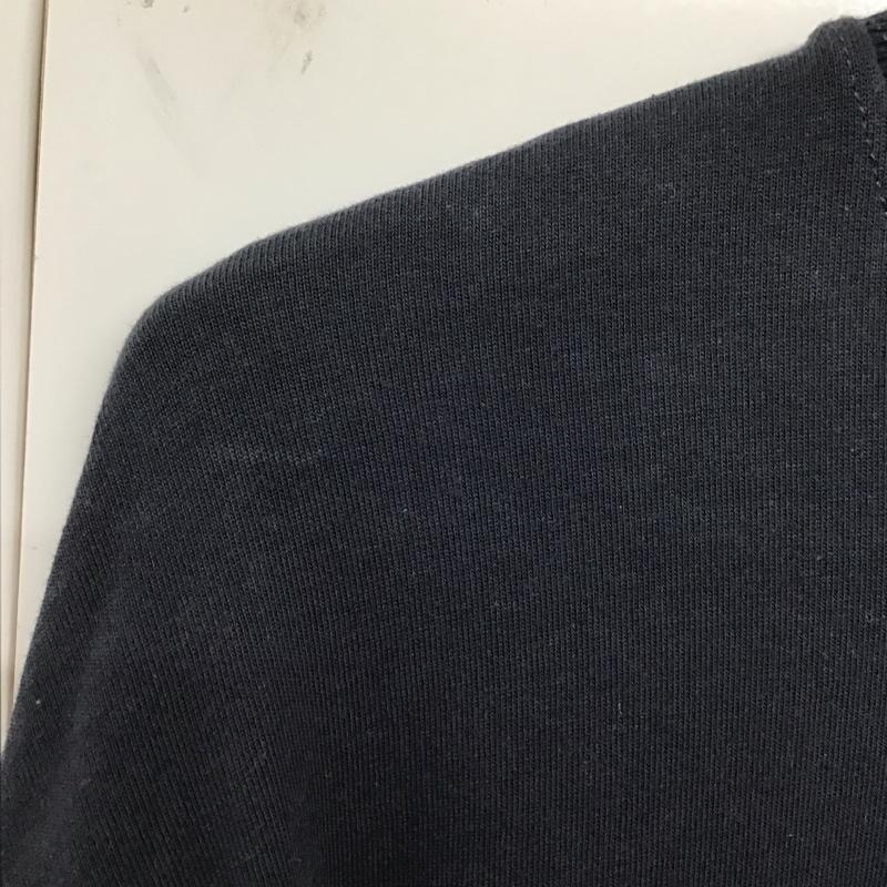 ザラ ZARA カットソー 長袖 長袖カットソー 無地カットソー クルーネック L プリント 紺 / ネイビー /  メンズ USED 古着 中古 10130089