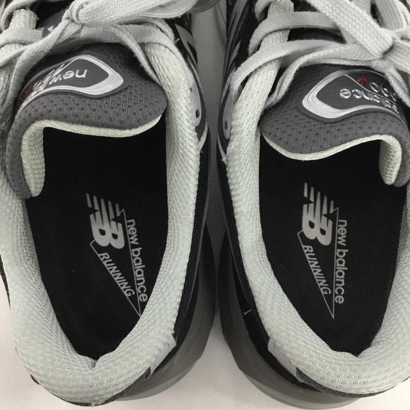 ニューバランス New Balance スニーカー スニーカー M990 BK6 MADE IN USA 28cm 28.0cm ロゴ、文字 黒 / ブラック / X 灰 / グレー /  メンズ USED 古着 中古 10146032