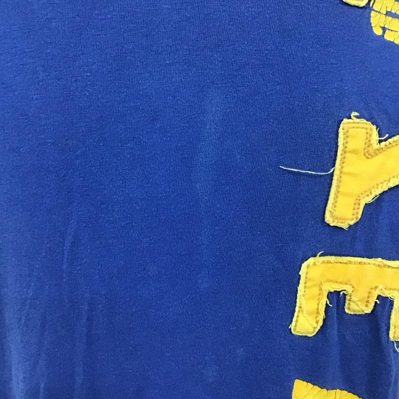 アメリカンイーグル AMERICANEAGLE Tシャツ 半袖 クルーネック L ロゴ、文字 青 / ブルー /  メンズ USED 古着 中古 10106941