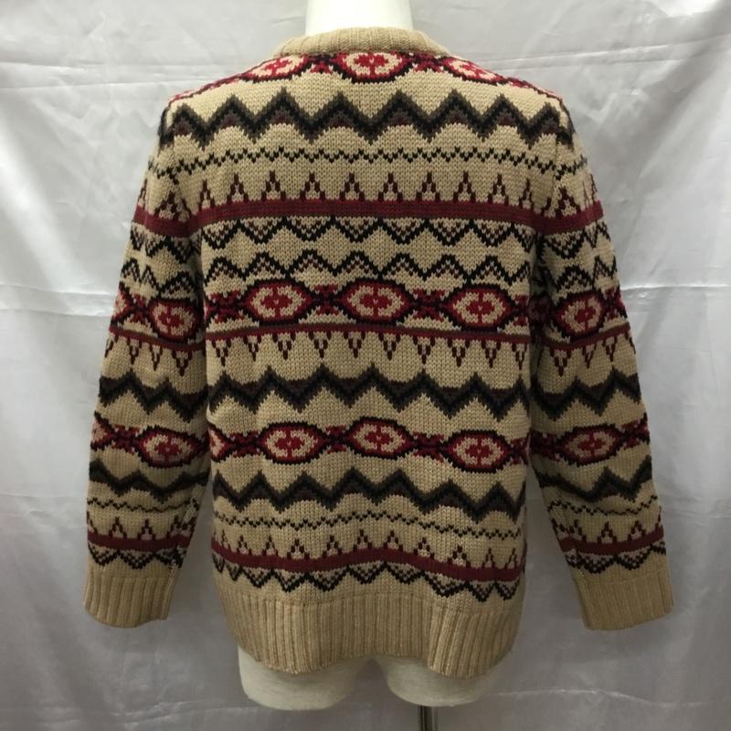 ニューヨーカー NEWYORKER ニット、セーター 長袖 長袖ニットカットソー ニット セーター クルーネックニット M 総柄 マルチカラー / マルチカラー /  メンズ USED 古着 中古 10113287