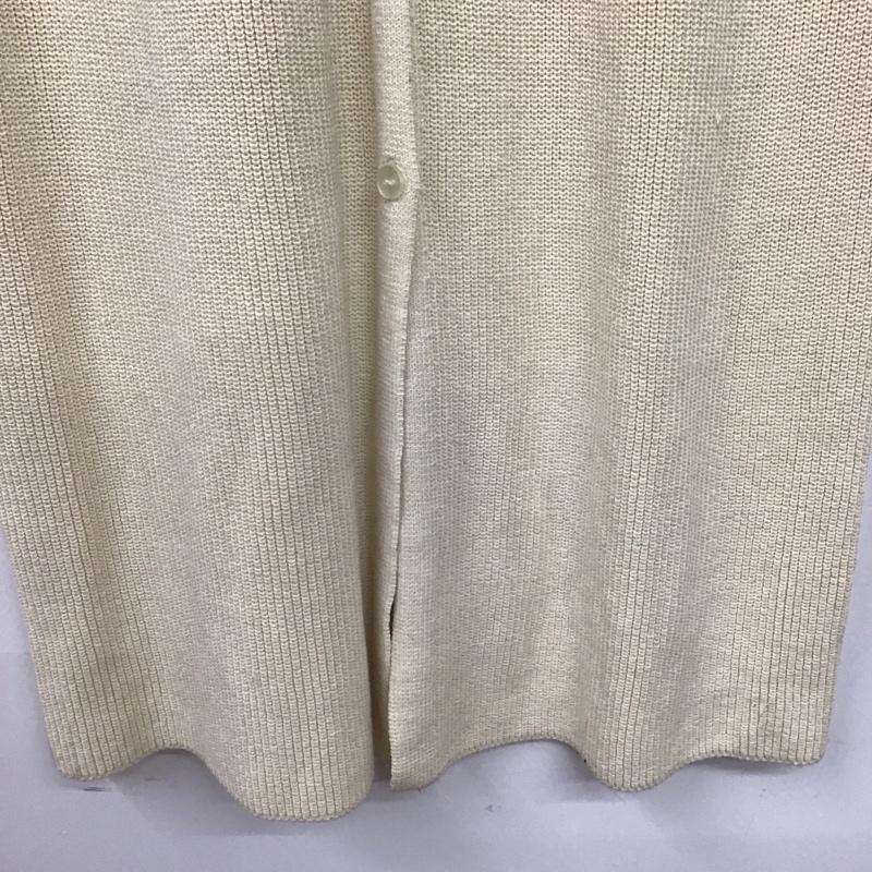 ザラ ZARA ベスト ベスト ロングベスト ノースリーブニットベスト S 無地 オフホワイト / オフホワイト /  レディース USED 古着 中古 10134328