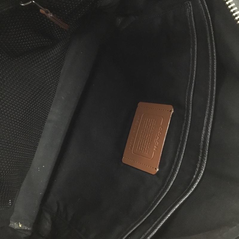 コーチ COACH トートバッグ トートバッグ C0244 ゴッサム ブリーフ シグネチャー レザー ビジネスバッグ 総柄 黒 / ブラック /  メンズ USED 古着 中古 10148752