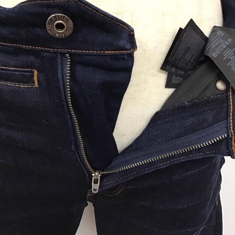 ジースターロゥ G-STAR RAW パンツ デニム、ジーンズ デニムパンツ スリムパンツ ストレッチパンツ ジーンズ 27インチ 無地 インディゴ / インディゴ /  メンズ USED 古着 中古 10117281
