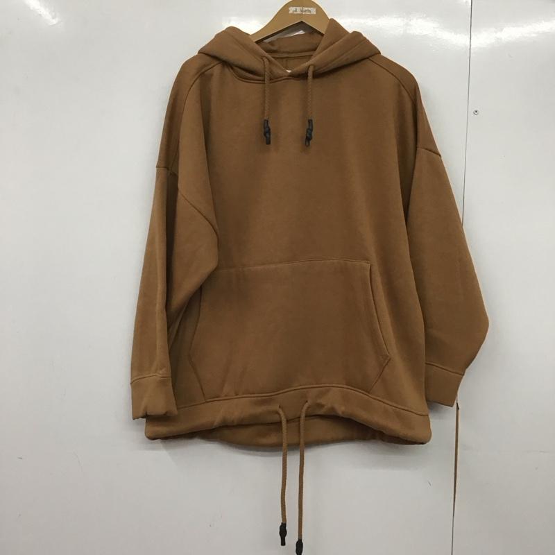 ザラウーマン ZARA WOMAN パーカー 長袖 長袖パーカー プルオーバーパーカー スウェット M 無地 茶 / ブラウン /  レディース USED 古着 中古 10145157