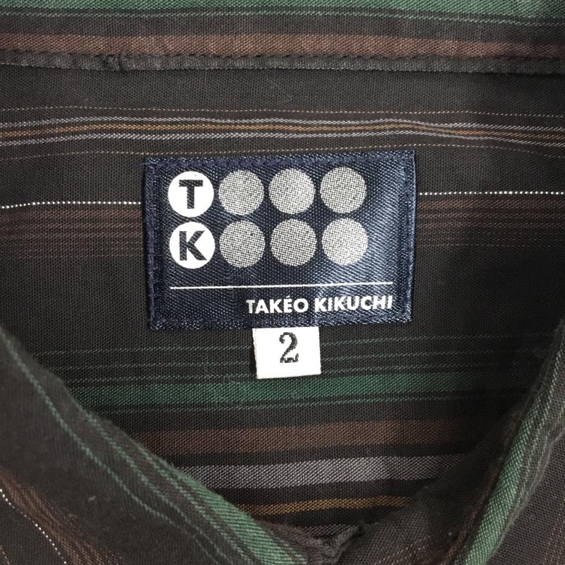 タケオキクチ TAKEO KIKUCHI シャツ、ブラウス 半袖 2 ストライプ マルチカラー / マルチカラー /  メンズ USED 古着 中古 10108969