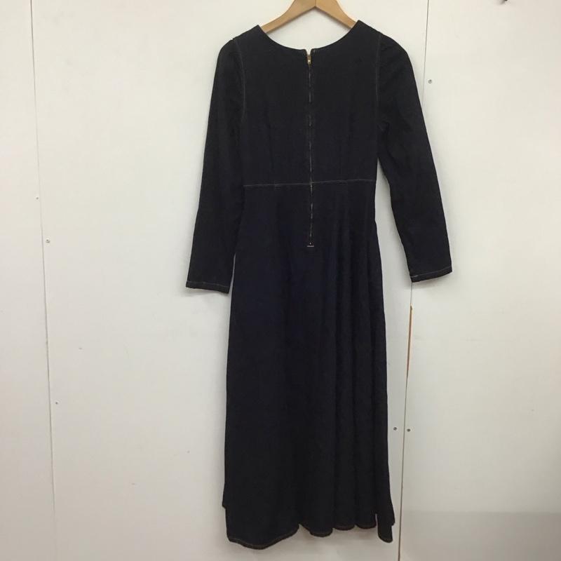 マウジー MOUSSY ワンピース ロングスカート 010DAG11-5610 PUFF SLEEVE DENIM DRESS デニム 長袖 1 無地 インディゴ / インディゴ /  レディース USED 古着 中古 10144431
