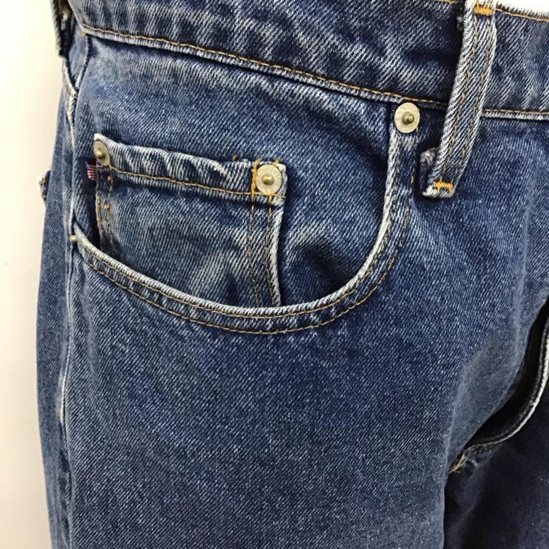 ポロジーンズカンパニー POLO JEANS COMPANY パンツ デニム、ジーンズ デニムパンツ ストレートパンツ ワイドパンツ カジュアルパンツ 34 無地 インディゴ / インディゴ /  メンズ USED 古着 中古 10114664