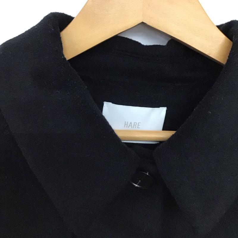 ハレ HARE コート コート一般 hal07212ad 長袖ロングコート アウター カジュアルジャケット FREE 無地 黒 / ブラック /  レディース USED 古着 中古 10147879