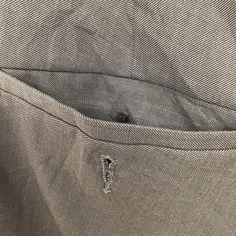 ラルフローレン RALPHLAUREN パンツ スラックス スラックスパンツ ワイドパンツ カジュアルパンツ センタータックパンツ 80s 緑タグ 32インチ 無地 カーキ / カーキ /  メンズ USED 古着 中古 10116406