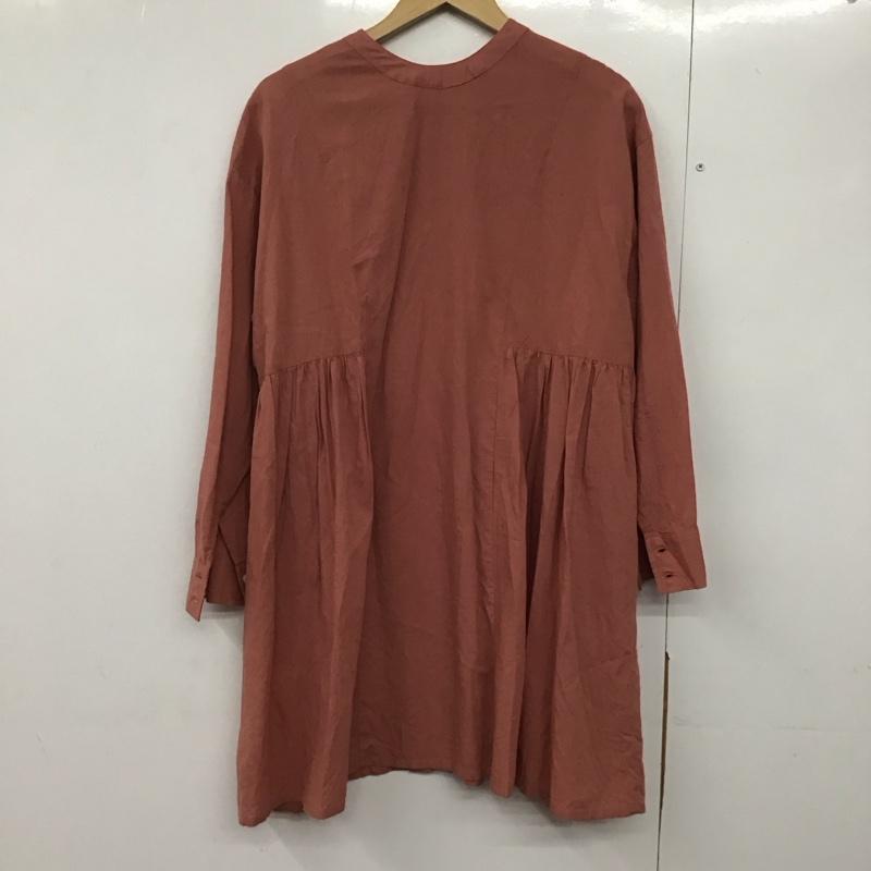 スタディオクリップ studio CLIP ワンピース ひざ丈スカート cl218008-1 長袖ブラウス シャツワンピース FREE 無地 桃 / ピンク /  レディース USED 古着 中古 10145372