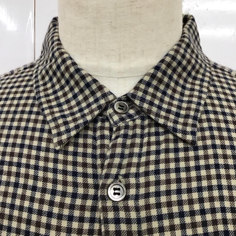 アンダーカバー UNDERCOVER シャツ、ブラウス 長袖 UCU4403-1 ロング丈 3 チェック ベージュ / ベージュ / X 茶 / ブラウン / X 紺 / ネイビー /  メンズ USED 古着 中古 10119793