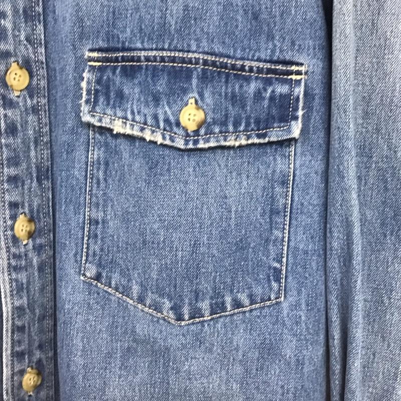 エヴリス EVRIS ジャケット、上着 ジャケット、ブレザー 372420100701 オーバーサイズデニムシャツジャケット FREE 無地 水色 / ライトブルー /  レディース USED 古着 中古 10147830