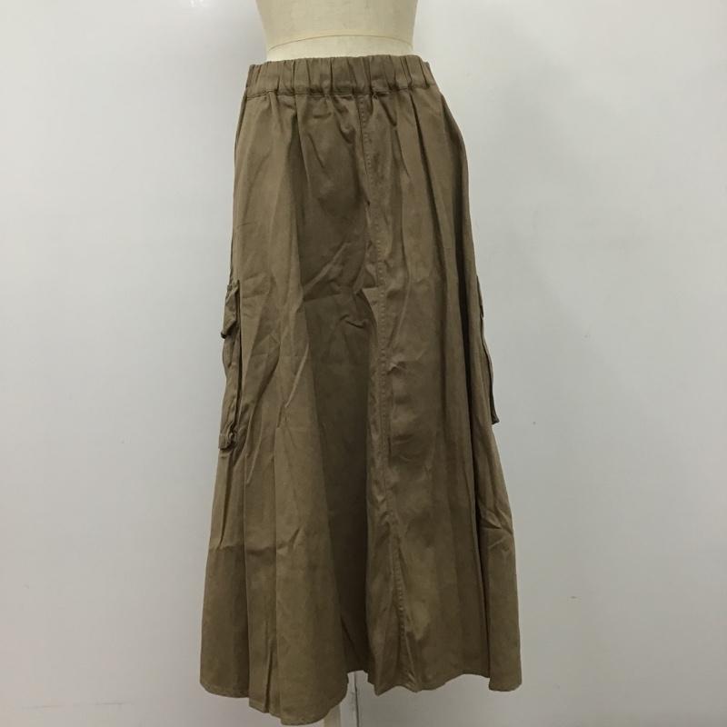 スタディオクリップ studio CLIP スカート ロングスカート FREE 無地 茶 / ブラウン /  レディース USED 古着 中古 10106166