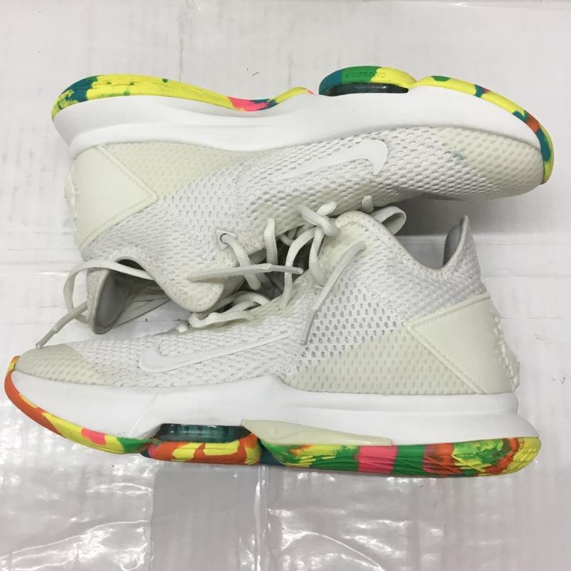 ナイキ NIKE スニーカー スニーカー CD0188-102 LEBRON WITNESS 4 25.5cm 25.5cm ワンポイント 白 / ホワイト /  メンズ USED 古着 中古 10107577