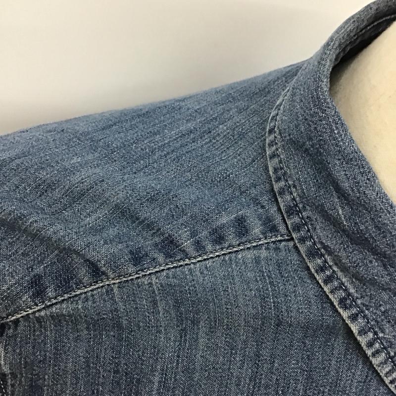 ポロラルフローレン POLO RALPH LAUREN シャツ、ブラウス 長袖 長袖シャツ デニムシャツ カラーシャツ XL 無地 インディゴ / インディゴ /  メンズ USED 古着 中古 10127653