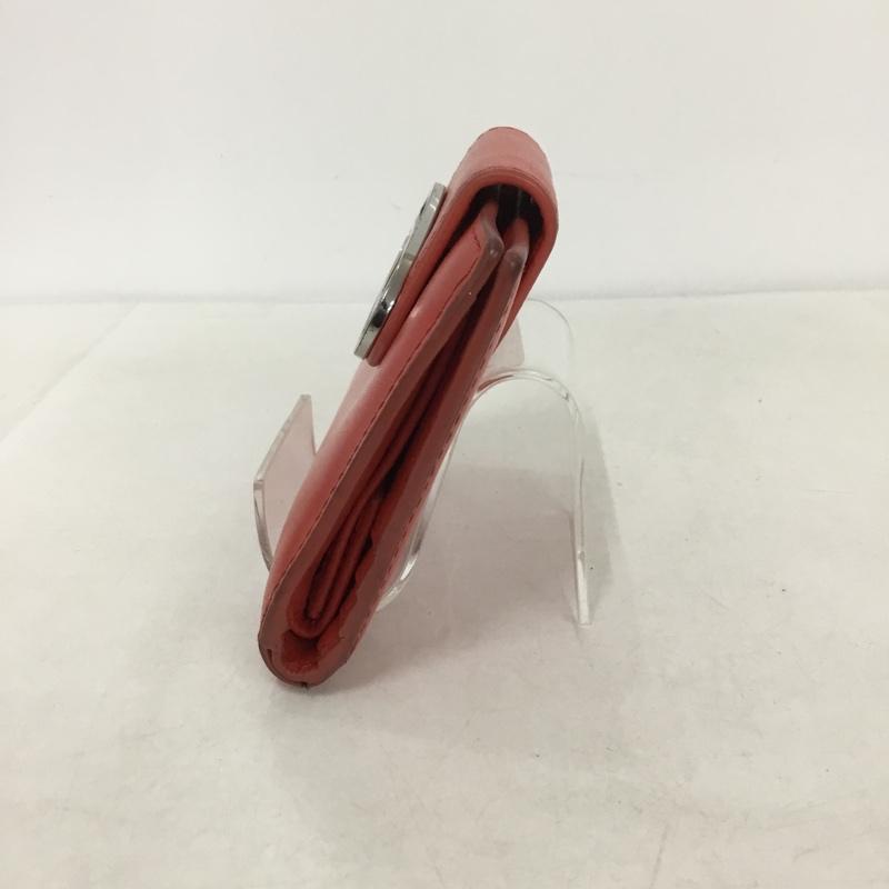 ディーゼル DIESEL 財布 二つ折り Dロゴ ロゴ、文字 赤 / レッド /  レディース USED 古着 中古 10138492