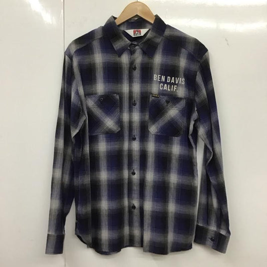 ベンデイビス BEN DAVIS シャツ、ブラウス 長袖 長袖シャツ チェックシャツ カラーシャツ L チェック マルチカラー / マルチカラー /  メンズ USED 古着 中古 10138719