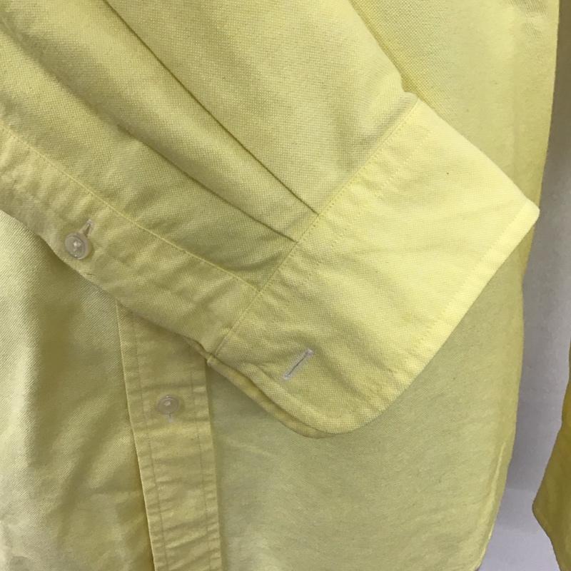 ラルフローレン RALPHLAUREN シャツ、ブラウス 長袖 長袖シャツ 無地シャツ カラーシャツ ボタンダウン S ロゴ、文字 黄 / イエロー /  メンズ USED 古着 中古 10127988