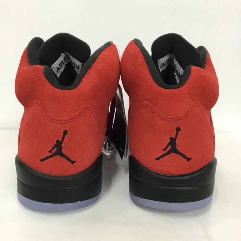 ナイキ NIKE スニーカー スニーカー DD0587 600 AIR JORDAN 5 RETRO 28.5cm 箱有 28.5cm ワンポイント 赤 / レッド / X 黒 / ブラック / X 透明 / クリア /  メンズ USED 古着 中古 10131578