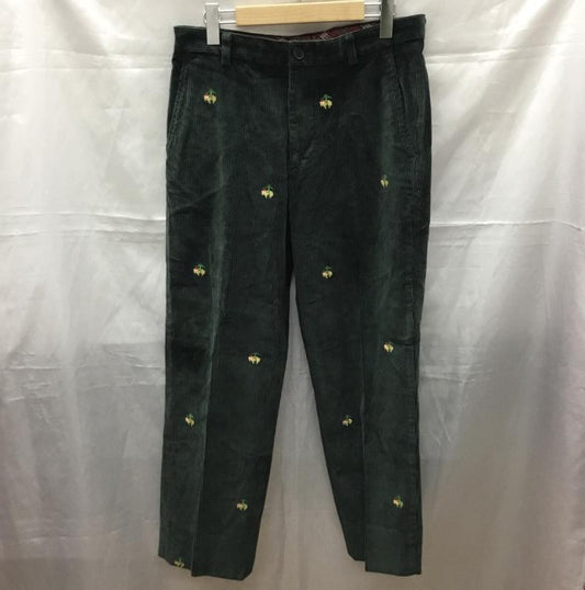 ブルックスブラザーズ BROOKS BROTHERS ボトムス ボトムス トナカイ クリスマス 32インチ 無地 緑 / グリーン /  メンズ USED 古着 中古 10111452