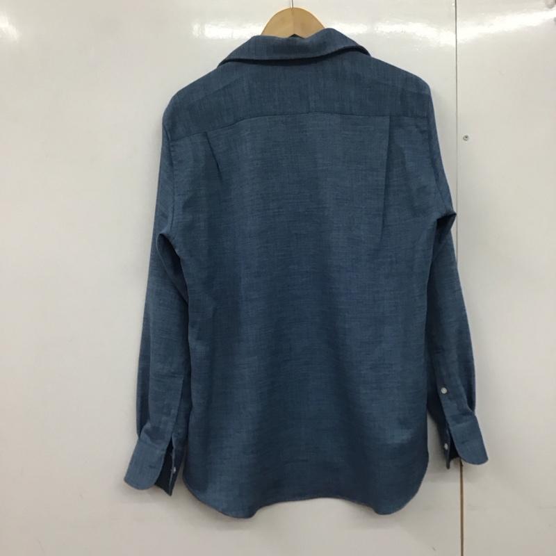 アデイインザライフ ユナイテッドアローズ A day in the life UNITED ARROWS シャツ、ブラウス 長袖 長袖シャツ 無地シャツ カラーシャツ M 無地 青 / ブルー /  メンズ USED 古着 中古 10142593