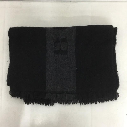 バーバリーブラックレーベル BURBERRY BLACK LABEL マフラー マフラー ロゴ、文字 黒 / ブラック /  メンズ USED 古着 中古 10138547