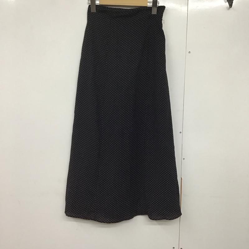 ダズリン dazzlin スカート ロングスカート 022050802201 ハイウエストナロースカート FREE ドット 黒 / ブラック /  レディース USED 古着 中古 10144041