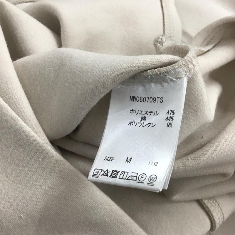 ミスティウーマン mysty woman トレーナー 長袖 ハーフジップ M 無地 ベージュ / ベージュ /  レディース USED 古着 中古 10141226