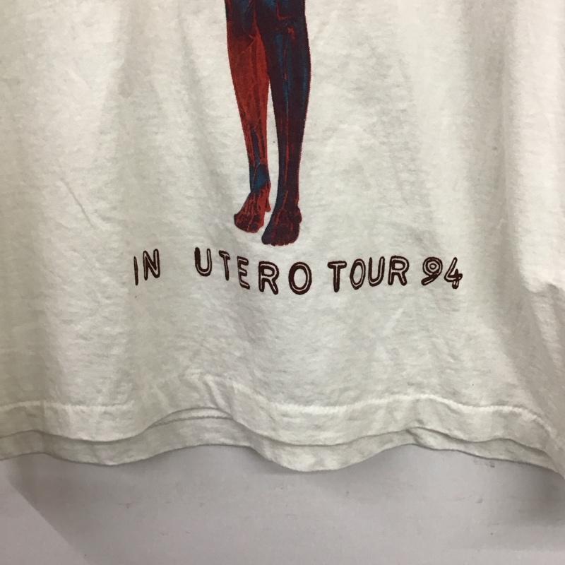 古着 USED Tシャツ 半袖 半袖カットソー プリントTシャツ クルーネックカットソー L プリント 白 / ホワイト /  メンズ USED 古着 中古 10132587