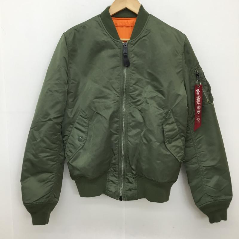 アルファ ALPHA ジャケット、上着 ジャンパー、ブルゾン MA-1 M 無地 緑 / グリーン /  メンズ USED 古着 中古 10137357