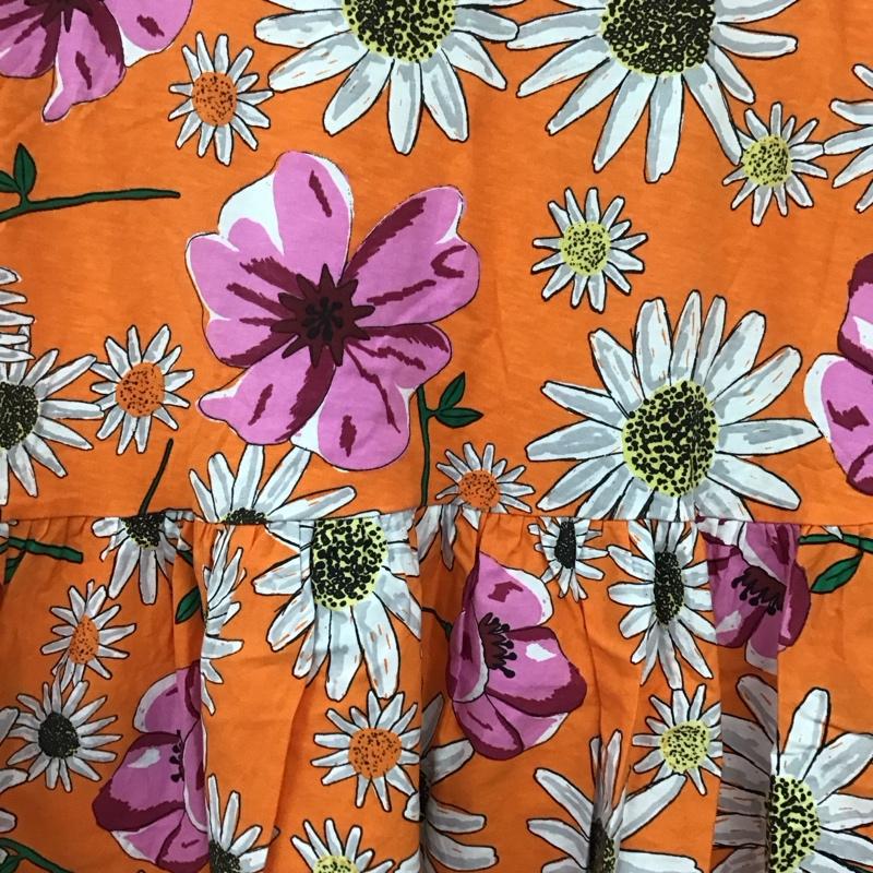 ザラ ZARA ワンピース ロングスカート 半袖ロングワンピース クルーネック プリントワンピース L プリント マルチカラー / マルチカラー /  レディース USED 古着 中古 10135551
