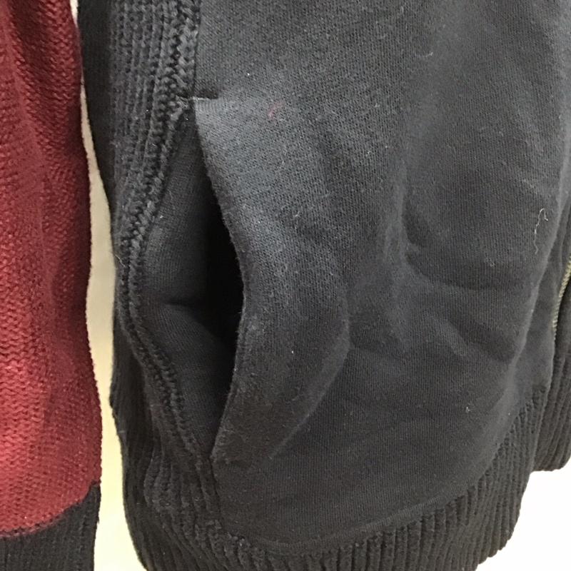 エディーバウアー Eddie Bauer パーカー 長袖 ジップアップパーカー 長袖パーカー フード付きパーカー S ロゴ、文字 えんじ / ワインレッド / X 紺 / ネイビー /  メンズ USED 古着 中古 10110752