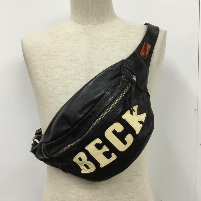 トイズマッコイ TOYS McCOY ウエストバッグ ウエストバッグ レザーバッグ BECK ロゴ、文字 黒 / ブラック /  メンズ USED 古着 中古 10133925