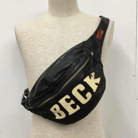 トイズマッコイ TOYS McCOY ウエストバッグ ウエストバッグ レザーバッグ BECK ロゴ、文字 黒 / ブラック /  メンズ USED 古着 中古 10133925