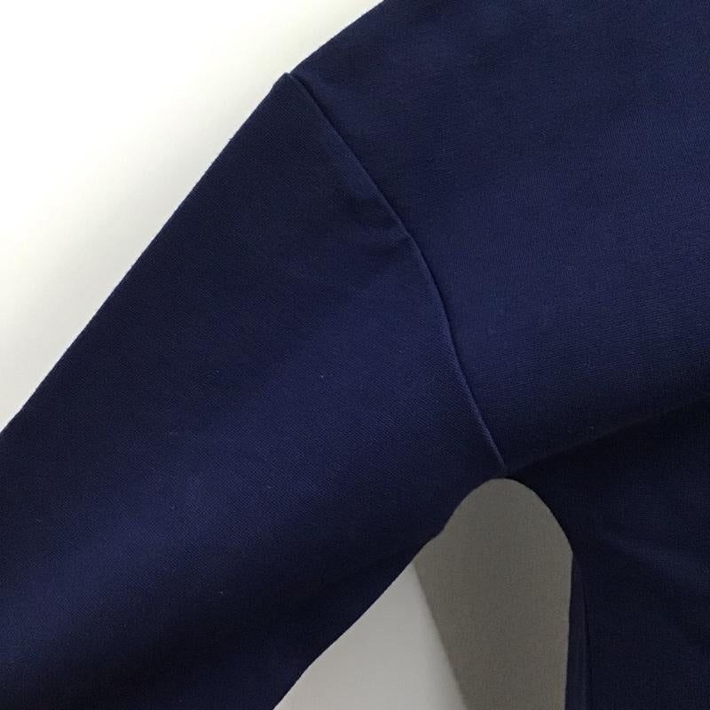 ランズエンド LANDS END ワンピース ロングスカート ロングワンピース 五分丈ロングワンピース クルーネック 無地 紺 / ネイビー /  レディース USED 古着 中古 10115734