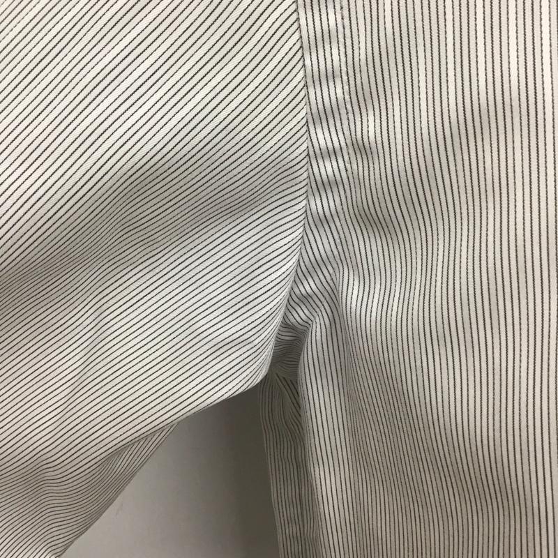 ファセッタズム FACETASM シャツ、ブラウス 長袖 RB-SH-M08 コットン ストライプ 刺繍 4 ロゴ、文字 白 / ホワイト / X 黒 / ブラック /  メンズ USED 古着 中古 10111573