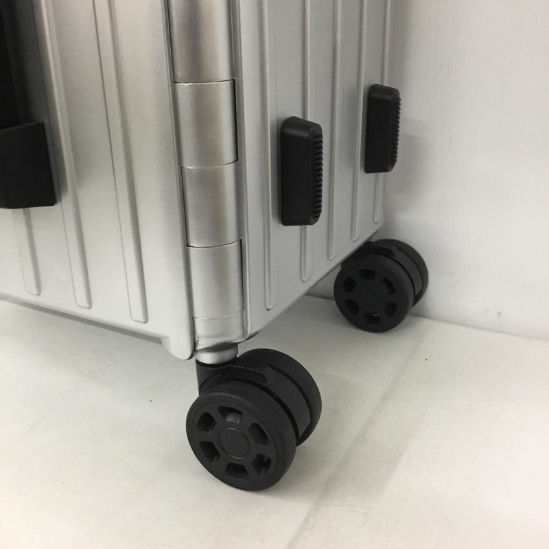 アンドフラット &.FLAT スーツケース、トランク スーツケース、トランク FL14-4-00001 折りたたみ ハードキャリーバッグ キャリーケース 箱有 ロゴ、文字 銀 / シルバー /  メンズ USED 古着 中古 10137512