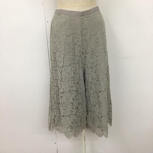 ニコアンド niko and... ボトムス ボトムス ST72YL09MB レース ガウチョパンツ 4 レース柄 灰 / グレー /  レディース USED 古着 中古 10123193
