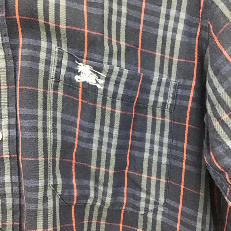 バーバリーズ BURBERRYS シャツ、ブラウス 長袖 長袖シャツ チェックシャツ カラーシャツ ボタンダウンシャツ S チェック マルチカラー / マルチカラー /  メンズ USED 古着 中古 10132093