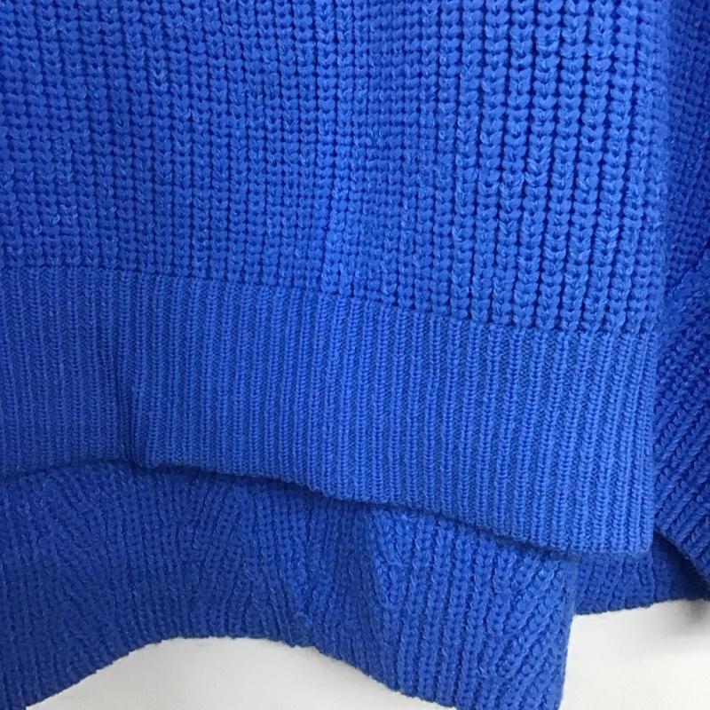 スタディオクリップ studio CLIP ニット、セーター 長袖 FREE 無地 青 / ブルー /  レディース USED 古着 中古 10141746