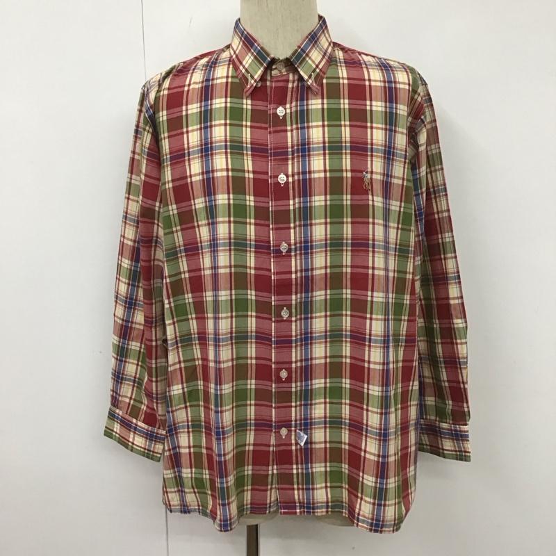 ポロバイラルフローレン Polo by RALPH LAUREN シャツ、ブラウス 長袖 長袖シャツ カジュアルシャツ カラーシャツ ボタンダウンシャツ チェックシャツ チェック マルチカラー / マルチカラー /  メンズ USED 古着 中古 10107241