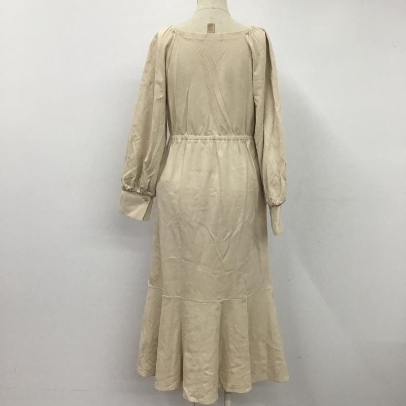 センスオブプレイスバイアーバンリサーチ SENSE OF PLACE by URBAN RESEARCH ワンピース ロングスカート AA26-26b008 スクエアネックマーメイドワンピース 無地 ベージュ / ベージュ /  レディース USED 古着 中古 10106106
