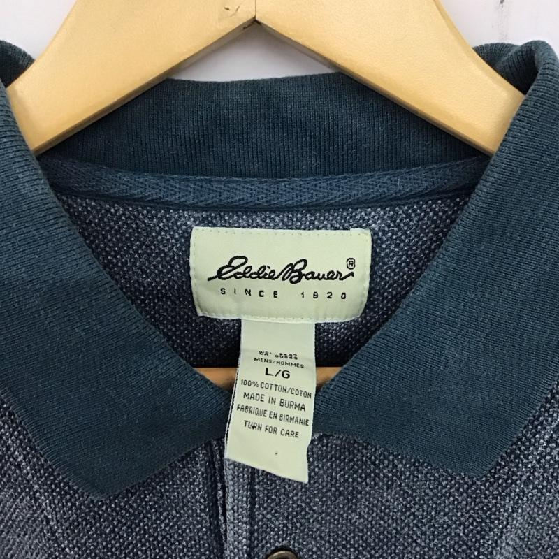 エディーバウアー Eddie Bauer ポロシャツ 長袖 長袖ポロシャツ 長袖カットソー カラーシャツ L 無地 マルチカラー / マルチカラー /  メンズ USED 古着 中古 10136806